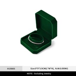 Oirlv Velvet Ring Box Gemstone Green Jewelry Box Set High-quality Earring Bracelet Necklace Box Jewelry Organizer Jewelry Box