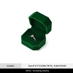 Oirlv Velvet Ring Box Gemstone Green Jewelry Box Set High-quality Earring Bracelet Necklace Box Jewelry Organizer Jewelry Box