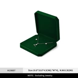 Oirlv Velvet Ring Box Gemstone Green Jewelry Box Set High-quality Earring Bracelet Necklace Box Jewelry Organizer Jewelry Box