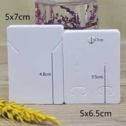 50Pcs 5*6.5cm Wholesale Jewelry Display Card Accessories Earring Cards 5X7cm Blank Jewelry Necklace Pendant Package Card