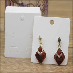 50Pcs 5*6.5cm Wholesale Jewelry Display Card Accessories Earring Cards 5X7cm Blank Jewelry Necklace Pendant Package Card