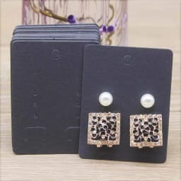 50Pcs 5*6.5cm Wholesale Jewelry Display Card Accessories Earring Cards 5X7cm Blank Jewelry Necklace Pendant Package Card