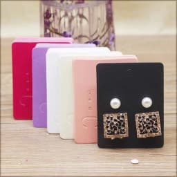 50Pcs 5*6.5cm Wholesale Jewelry Display Card Accessories Earring Cards 5X7cm Blank Jewelry Necklace Pendant Package Card