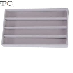 1PC Gray Velvet Jewelry Holder Earrings Ring Storage Tray Minimalist Jewelry Box Jewelry Desktop Organizer Box