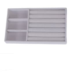 1PC Gray Velvet Jewelry Holder Earrings Ring Storage Tray Minimalist Jewelry Box Jewelry Desktop Organizer Box