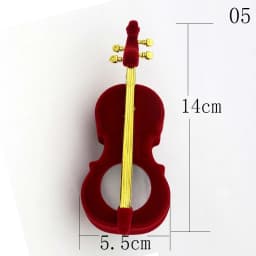 Velvet Apple Piano Violin SunFlower Jewelry Gift Box Wedding Engagement Ring Box For Necklace Earring Bracelet Packaging Display