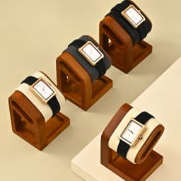 Wooden Watch Stand WoodTen Solid Wood Watch Holder Jewelry Organizer Display Stand For Bracelet Ring Earring Watch Display Props