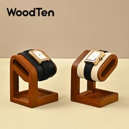 Wooden Watch Stand WoodTen Solid Wood Watch Holder Jewelry Organizer Display Stand For Bracelet Ring Earring Watch Display Props