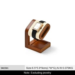 Wooden Watch Stand WoodTen Solid Wood Watch Holder Jewelry Organizer Display Stand For Bracelet Ring Earring Watch Display Props