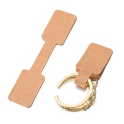 50/100Pcs Rectangle Jewelry Price Tag Self Adhesive Barbell Sticker Card DIY Necklace Earring Display Repair Label Packaging