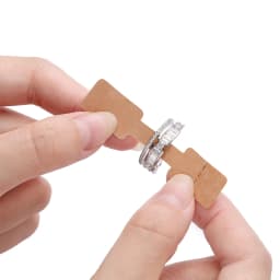 50/100Pcs Rectangle Jewelry Price Tag Self Adhesive Barbell Sticker Card DIY Necklace Earring Display Repair Label Packaging