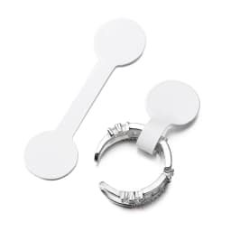 50/100Pcs Rectangle Jewelry Price Tag Self Adhesive Barbell Sticker Card DIY Necklace Earring Display Repair Label Packaging