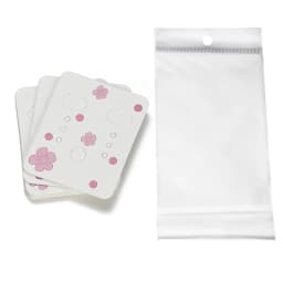 50pcs Earrings Card with 50pcs Bags Cat Cards Jewelry Display Packaging Cardboards Ear Studs Hang Tags Cards DIY Wholesale