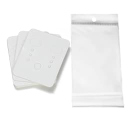 50pcs Earrings Card with 50pcs Bags Cat Cards Jewelry Display Packaging Cardboards Ear Studs Hang Tags Cards DIY Wholesale