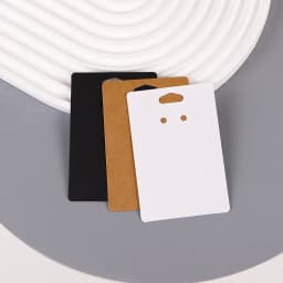 33Types 50Pcs Necklace Earrings Jewelry Display Kraft Paper Blank Card Label Wholesale Packaging Handmade DIY Accessory Supplier