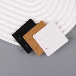 33Types 50Pcs Necklace Earrings Jewelry Display Kraft Paper Blank Card Label Wholesale Packaging Handmade DIY Accessory Supplier