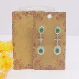 50pcs 5x9cm Earrings Cards Paperboard Jewelry Newest Arrived Popular Display Cardboard Hot Sale Fashion Design Delicate  Cards