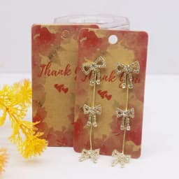 50pcs 5x9cm Earrings Cards Paperboard Jewelry Newest Arrived Popular Display Cardboard Hot Sale Fashion Design Delicate  Cards