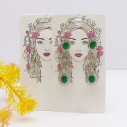 50pcs 5x9cm Earrings Cards Paperboard Jewelry Newest Arrived Popular Display Cardboard Hot Sale Fashion Design Delicate  Cards