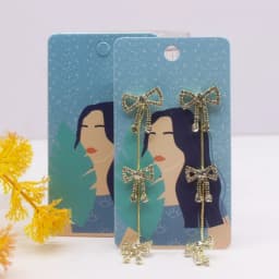 50pcs 5x9cm Earrings Cards Paperboard Jewelry Newest Arrived Popular Display Cardboard Hot Sale Fashion Design Delicate  Cards