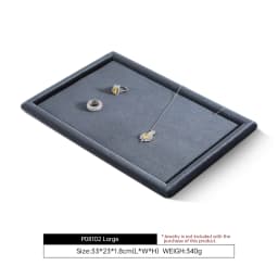 Yinbeini Velvet Jewelry Tray Drawer Organizer for Ring Earrings Bracelet Necklace Anti Scratch Jewelry Storage Display PlateP079