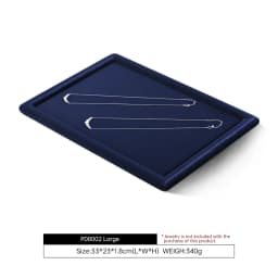 Yinbeini Velvet Jewelry Tray Drawer Organizer for Ring Earrings Bracelet Necklace Anti Scratch Jewelry Storage Display PlateP079