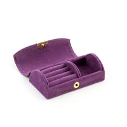 New In Macaron Jewelry Box for Travel Portable Ring Earrings Necklace Organizer Double Layer PU Leather Snap Button Display Case