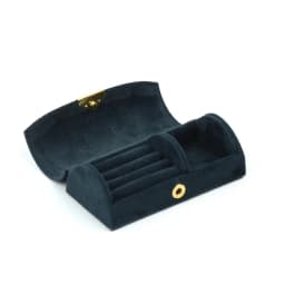 New In Macaron Jewelry Box for Travel Portable Ring Earrings Necklace Organizer Double Layer PU Leather Snap Button Display Case