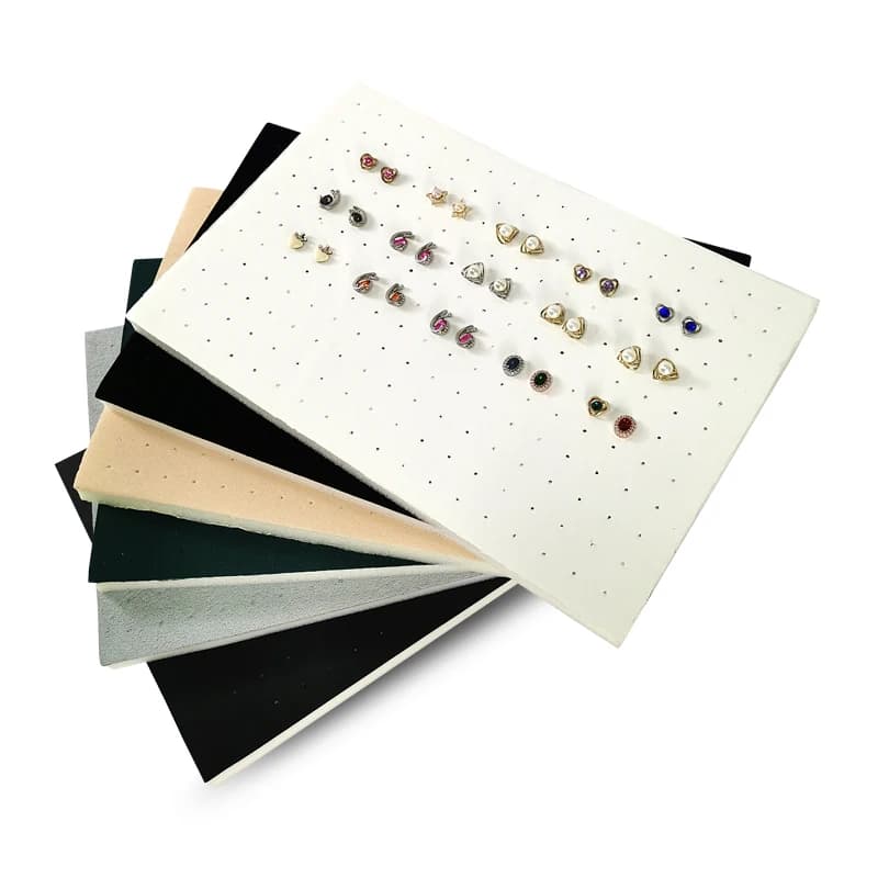 216 Holes Earrings Display Pad Studs Earrings Storage Jewelry Tray Inner Jewelry Box Insert Pad DIY Sponge Mat 33.5*22.5*1cm