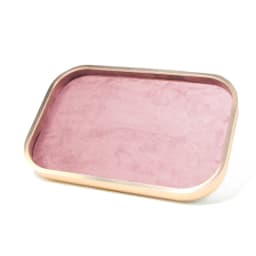 Pink Velvet Jewelry Display Board Necklace Earring Hanging Shelf Ring Jewelry Holder Tray Gold Metal Frame