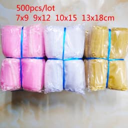 500pcs/lot Wholesale Organza Bags 7x9 9x12 10x15 13x18cm Wedding Packaging Gift Bag Party Decoration Jewelry Bag Organza Pouches