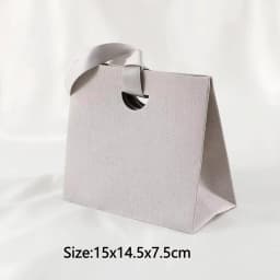 5Pcs Paper Jewelry Packaging Tote Bags Cardboard Drawer Jewellery Gift Box For Necklace Earrings Oil Ring Wedding Party Gift Bag