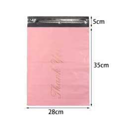 5-10pcs Baby Pink Printed Thank You Bags Mailer Self-adhesive Envelope Bags For Gifts Jewelry Express Shipping Packaging Pouches