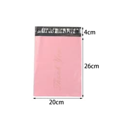 5-10pcs Baby Pink Printed Thank You Bags Mailer Self-adhesive Envelope Bags For Gifts Jewelry Express Shipping Packaging Pouches