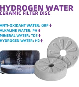 2pcs Disco Ionizador Puriplus da Alcalina Ionizada Hydrogen Water Tablets Hydrogen-rich H2 Molecules Aluminum Foil Bag Pack