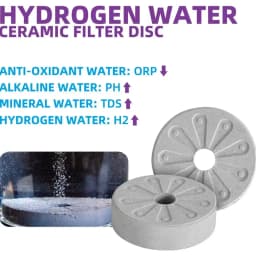 2pcs Disco Ionizador Puriplus da Alcalina Ionizada Hydrogen Water Tablets Hydrogen-rich H2 Molecules Aluminum Foil Bag Pack