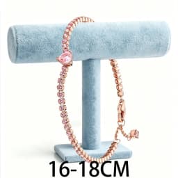 2026 New 925 Silver Women's ME Sparkling Heart Shaped Leather Rope Adjustable Bracelet Display Tool DIY Exquisite Charm Jewelry