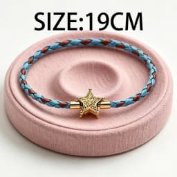 2026 New 925 Silver Women's Heart to Heart Star Weaving Classic Cuban Logo Bracelet Display Tool DIY Exquisite Charm Jewelry