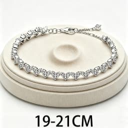 2026 New 925 Silver Women's Heart to Heart Star Weaving Classic Cuban Logo Bracelet Display Tool DIY Exquisite Charm Jewelry