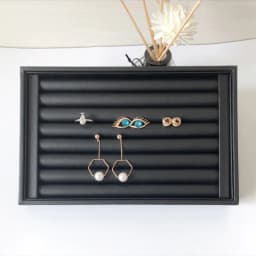 New Velvet Jewelry Flat Trays Box Earring Rings Storage Box Jewelry Case Display Convenient Charming Women Rings Trays Makeup