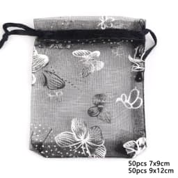 50pcs/lot Colorful Drawstring Organza Bags Jewelry Packaging Bags Candy Wedding Birthday Bags Gifts Sweets Pouches Wholesales