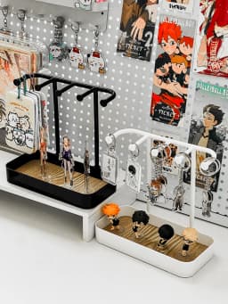 Keychain Display Stand Doll Ornament Storage Holder Bracelet Earring Organizer Simple Style Jewelry Holder Home Organizer