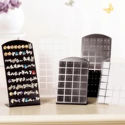 48/72 Holes Portable Earrings Ear Studs Holder Jewelry Display Holders Plastic Earring Showcase Storage Rack Organizer Stand Box