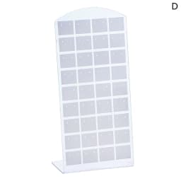48/72 Holes Portable Earrings Ear Studs Holder Jewelry Display Holders Plastic Earring Showcase Storage Rack Organizer Stand Box