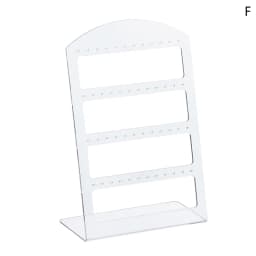 48/72 Holes Portable Earrings Ear Studs Holder Jewelry Display Holders Plastic Earring Showcase Storage Rack Organizer Stand Box