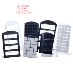 48/72 Holes Portable Earrings Ear Studs Holder Jewelry Display Holders Plastic Earring Showcase Storage Rack Organizer Stand Box
