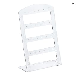 48/72 Holes Portable Earrings Ear Studs Holder Jewelry Display Holders Plastic Earring Showcase Storage Rack Organizer Stand Box