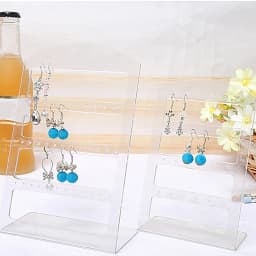 48/72 Holes Portable Earrings Ear Studs Holder Jewelry Display Holders Plastic Earring Showcase Storage Rack Organizer Stand Box