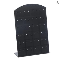 48/72 Holes Portable Earrings Ear Studs Holder Jewelry Display Holders Plastic Earring Showcase Storage Rack Organizer Stand Box