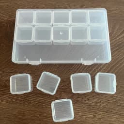 Plastic Box 15 Grids Separate Compartment Case Portable Travel Ring Stud Earring Pendant Necklace Jewelry Storage Orgainzer